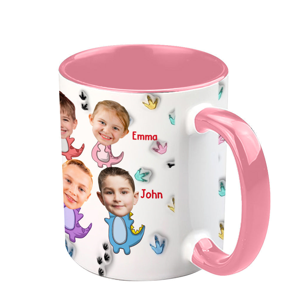 Don't Mess With Mamasaurus Jurasskicked - Personalized Mother Accent Mug