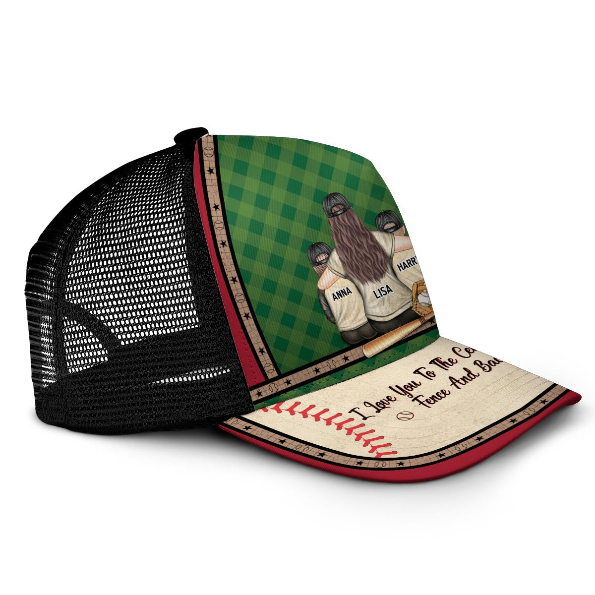 My Heart Is On That Field - Personalized Baseball Trucker Hat