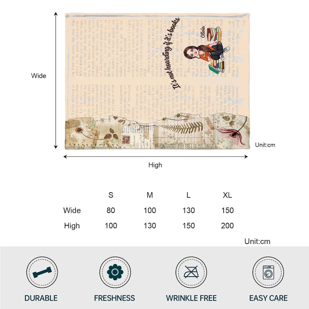 This Is My Reading Blanket - Book gift for mom, daughter, girlfriend, wife - Personalized Blanket