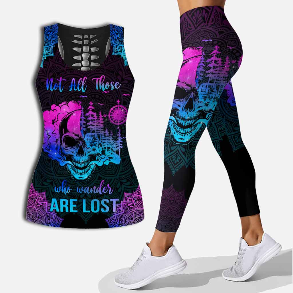 Into The Forest I Go - Hiking Hollow Tank Top and Leggings