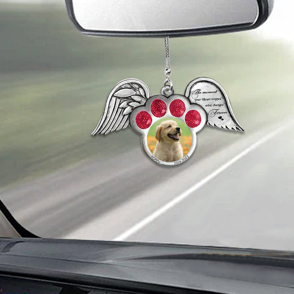 The Moment Your Heart Stopped - Personalized Dog Car Ornament
