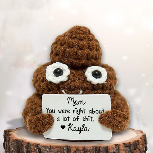 Mom, You Were Right - Personalized Mother Hand Knitted Figurine