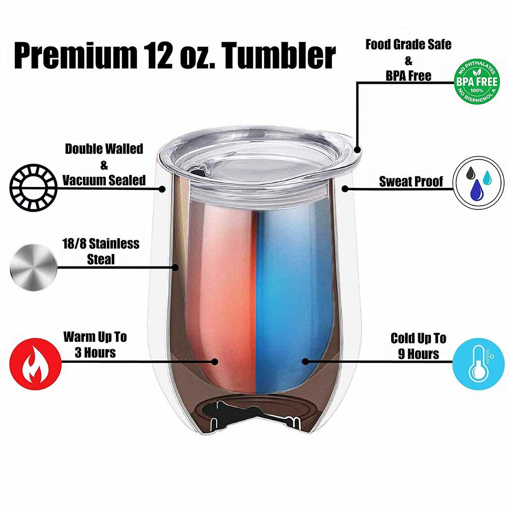 I'll Be There For You When The Rain Starts To Pour - Personalized Bestie Wine Tumbler