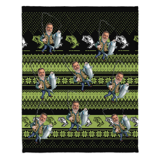 Love Fishing - Personalized Fishing Blanket