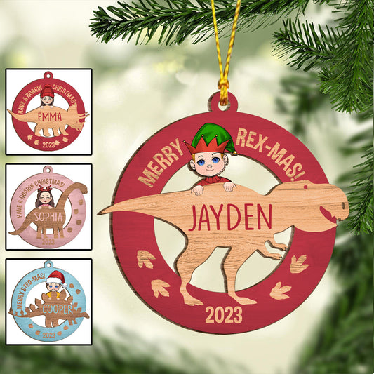 Baby Dino - Personalized Kid Ornament