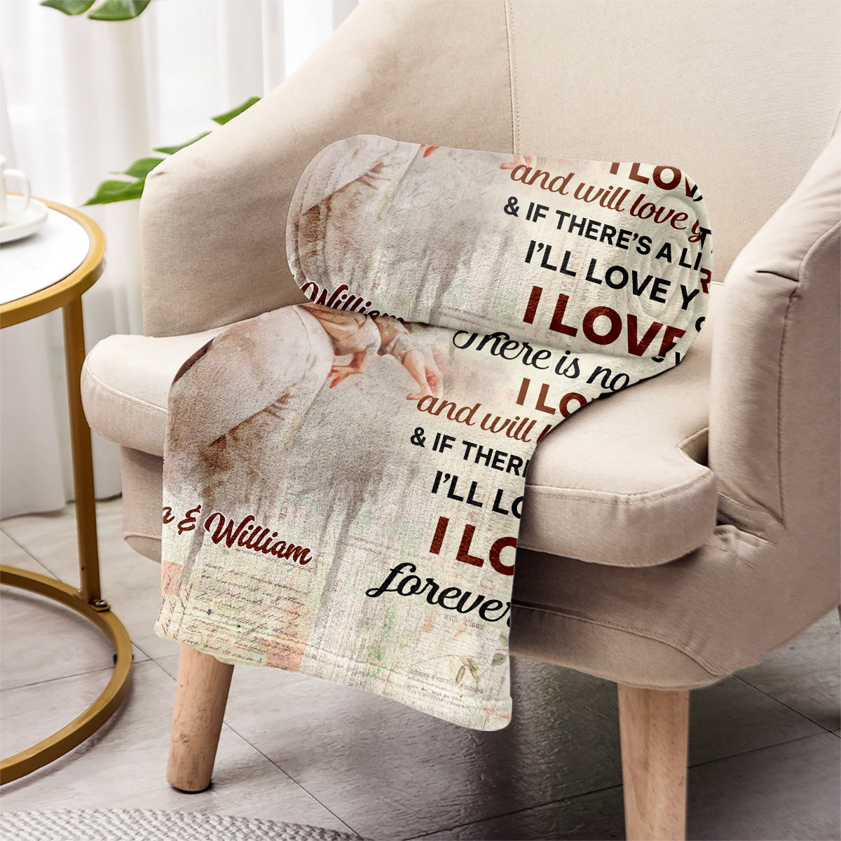 The Day I Met You - Personalized Couple Blanket