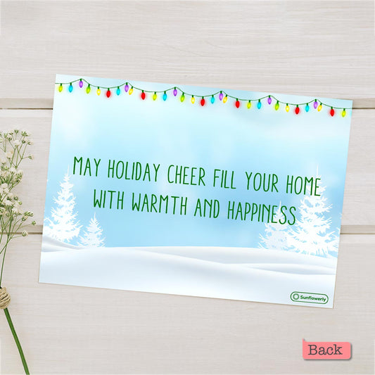 Merry Christmas - Personalized Family Greeting Card