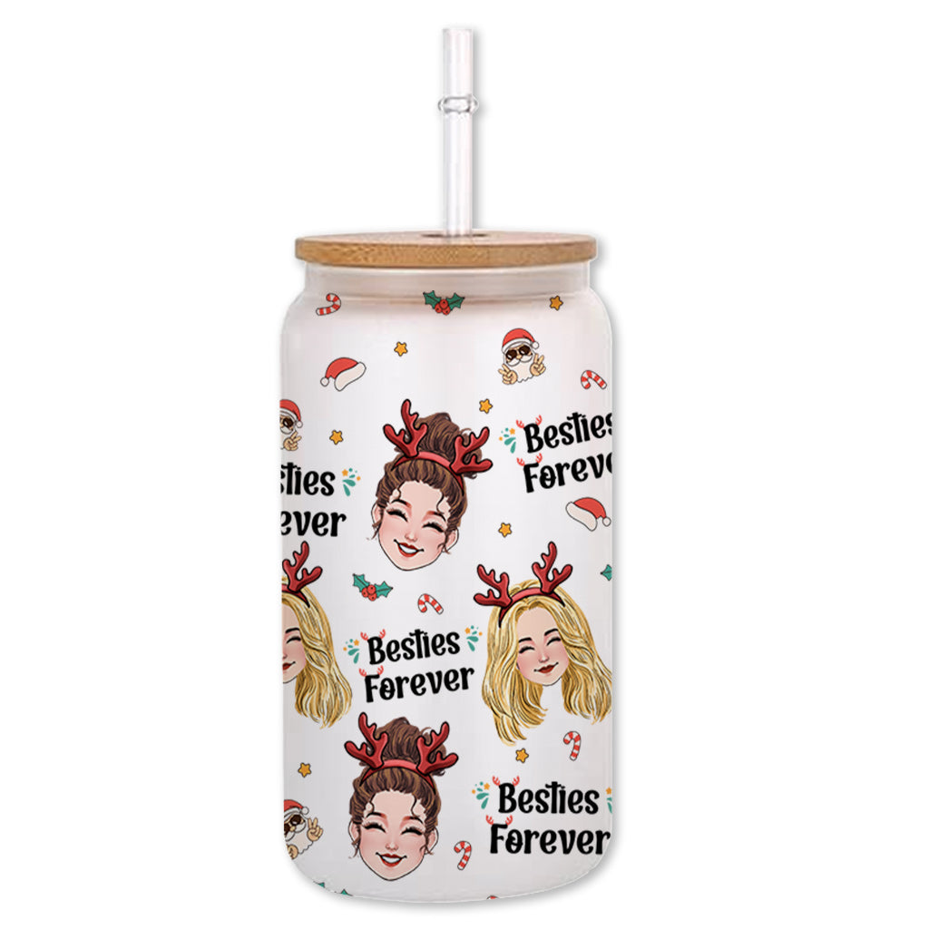 Bestie Forever - Gift for friend - Personalized Can Glass
