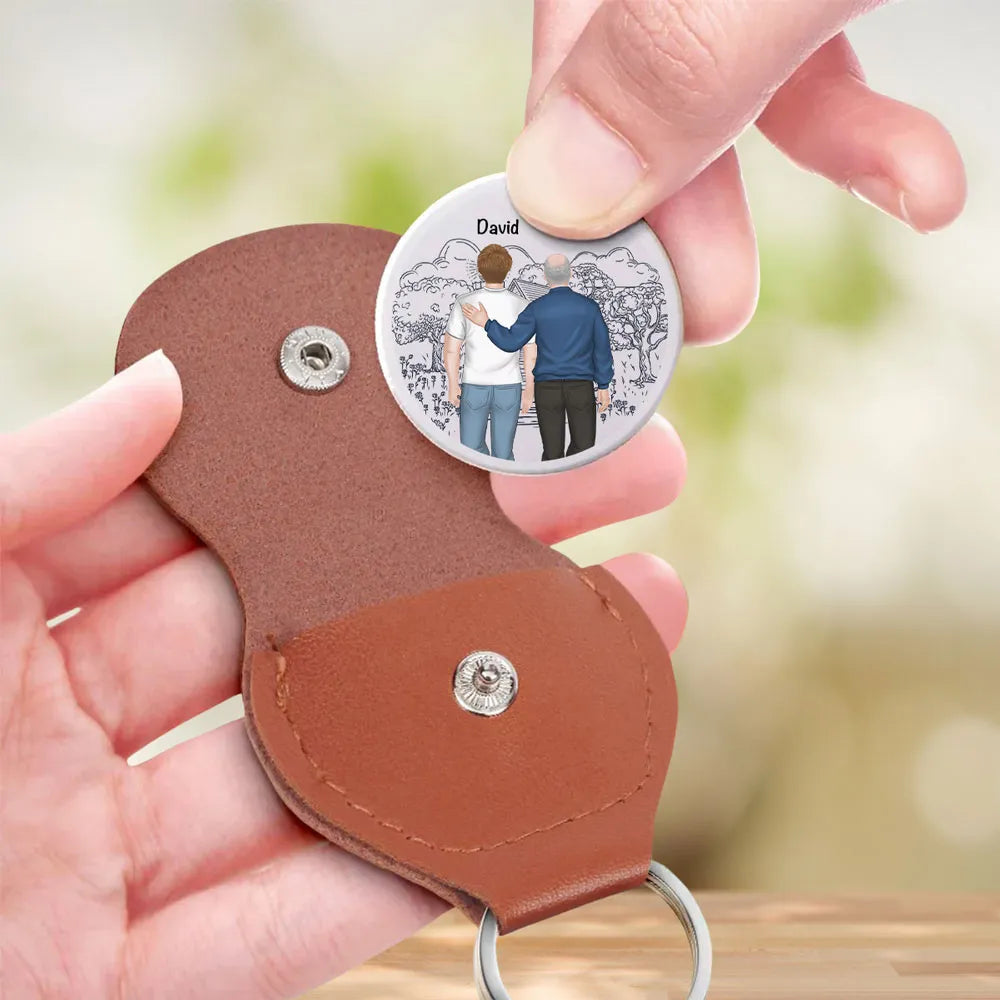 Pocket Hug Personalized Gift from Dad to Son, Proud of You Message, Everyday Carry Love Token Keepsake