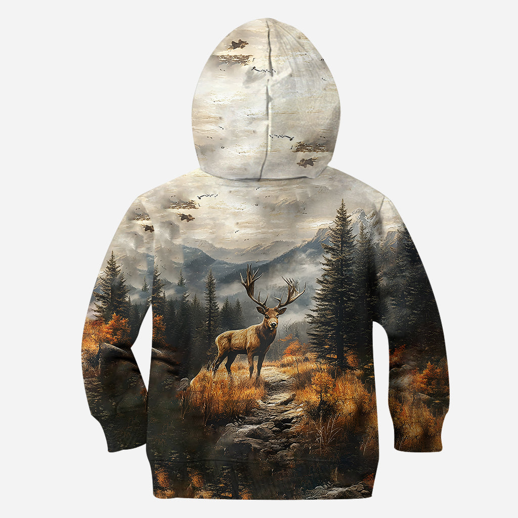 Any Name Beautiful Deer - Personalized Hunting All Over Shirt