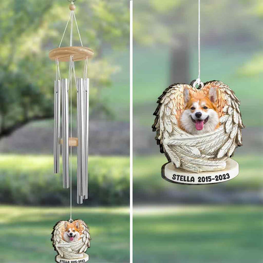 My Angel - Dog gift for who lose dog, who lose cat - Personalized Wind Chime
