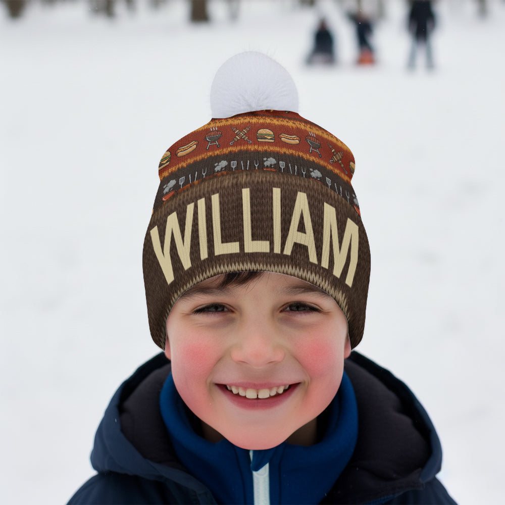 Funny Grillmaster - Personalized Backyard Beanie Hat