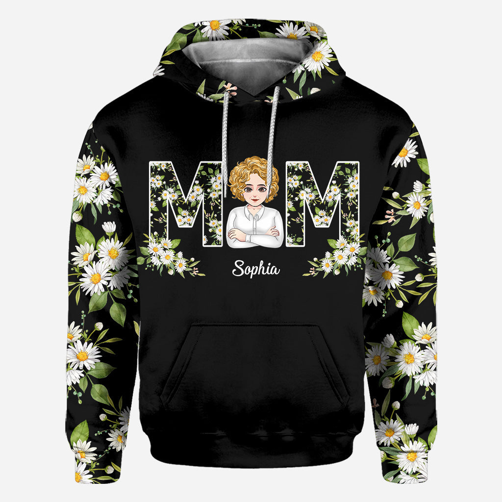 Love You Mom - Personalized Mother's Day Mother All Over T-shirt and Hoodie