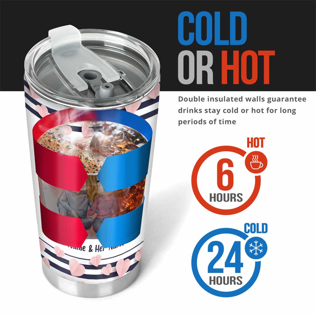 Perfect Idiot - Personalized Couple Tumbler