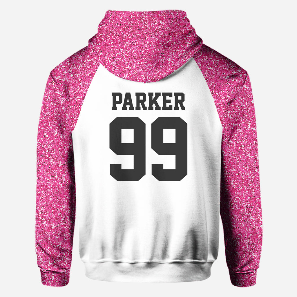 Football Mom Croquette - Personalized Football All Over Shirt