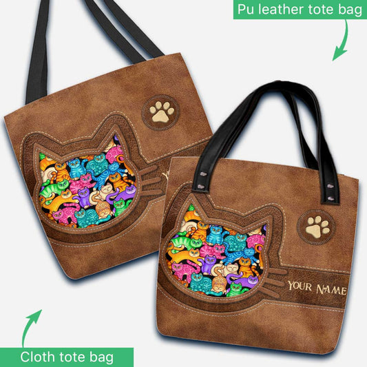 Love Cats - Personalized Cat Tote Bag
