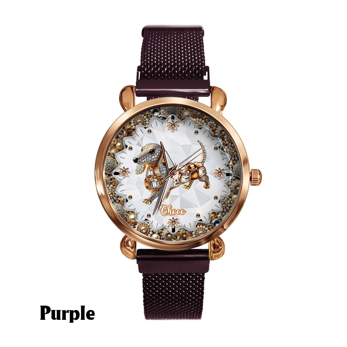 I Love My Dogs - Personalized Dog Women Hand Watch