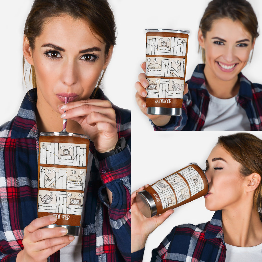 Four Seasons Reading Tracker - Personalized Book Tumbler