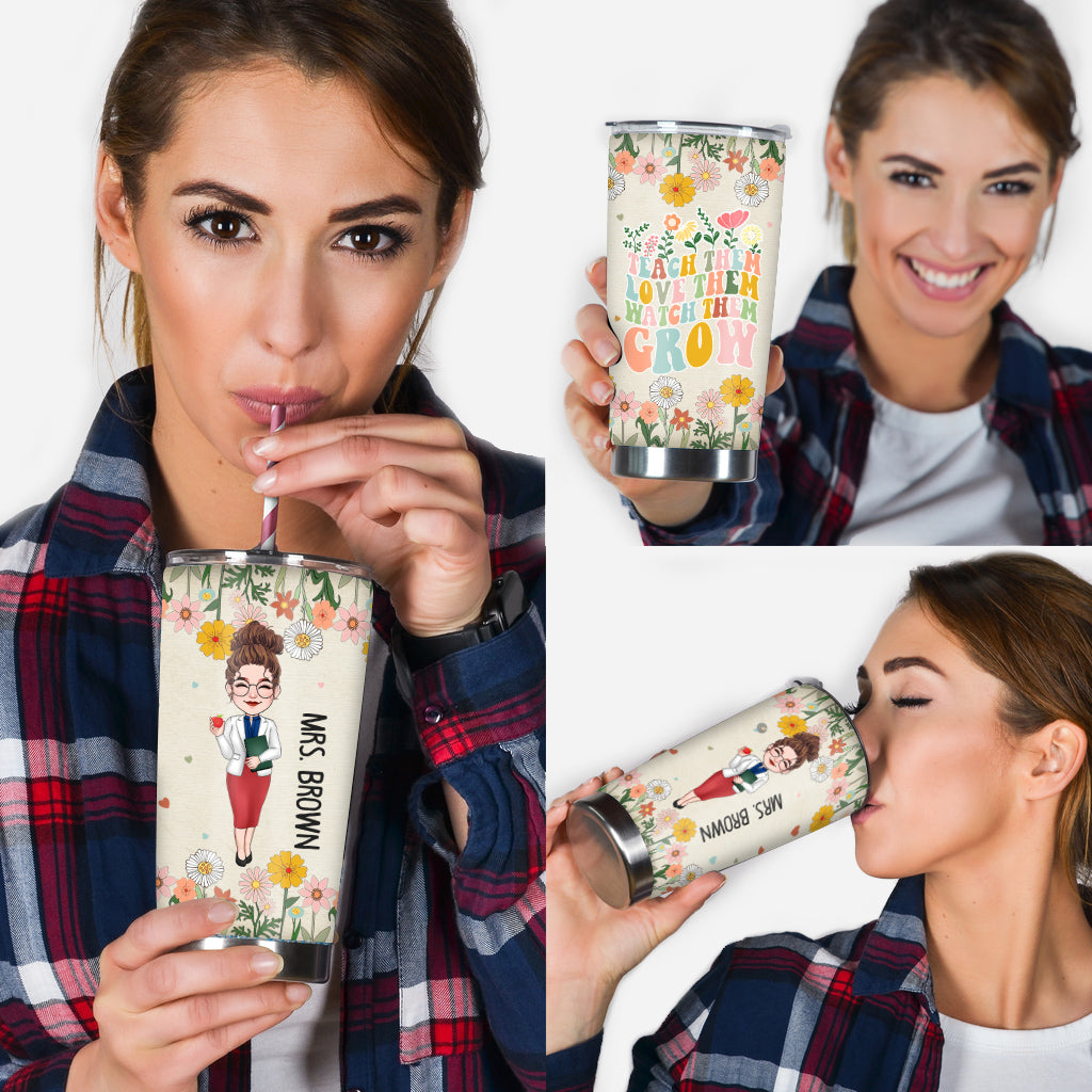 Watch Them Grow - Personalized Teacher Tumbler