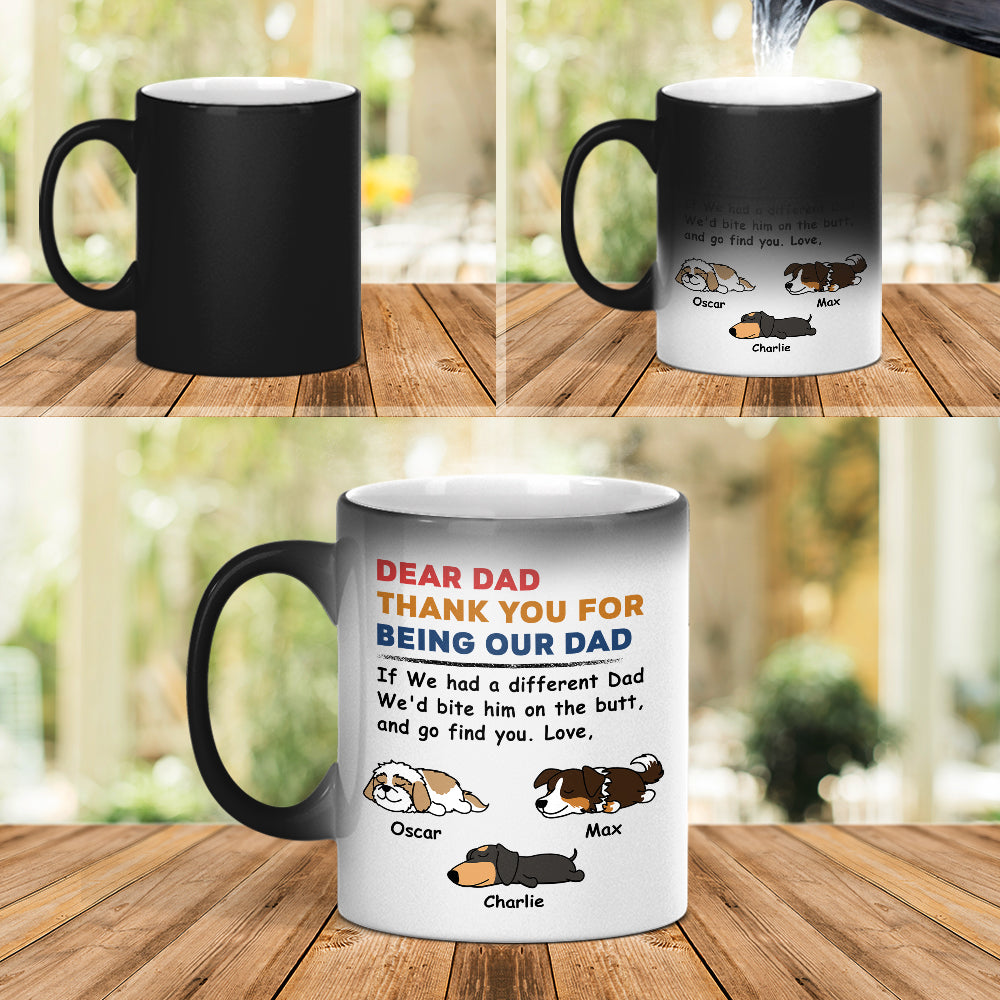 Creative Pet-Themed Color Changing Mug – Personalized  Design, Special Gift for Father, Mother and Family