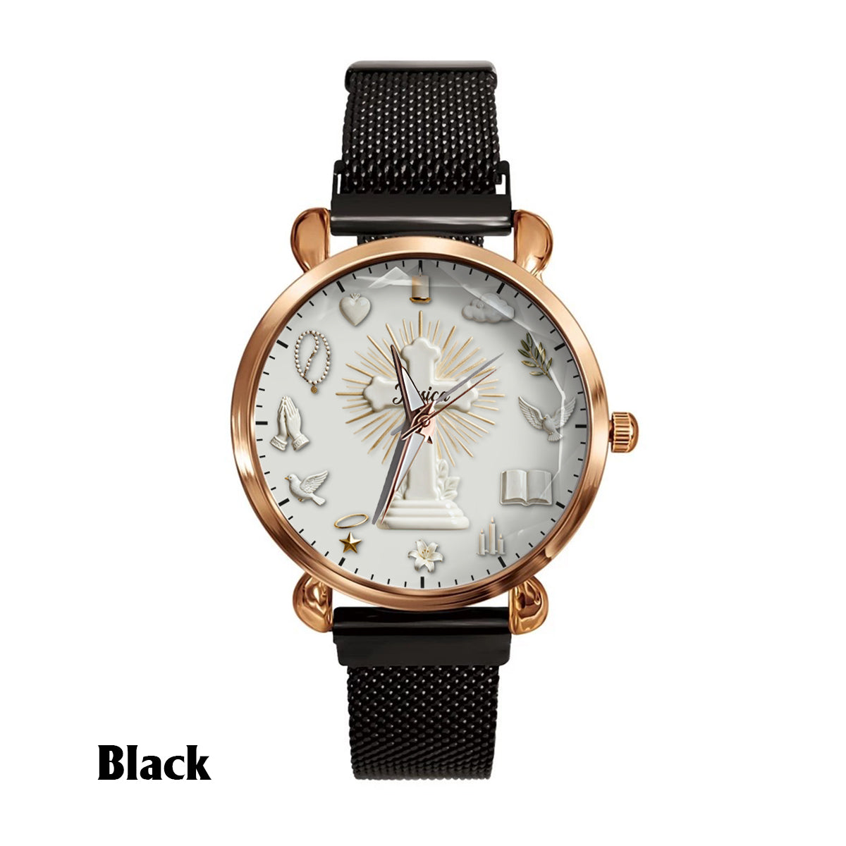 Faith Over Fear - Personalized Christian Women Hand Watch