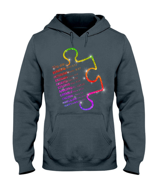 God Says You Are - Autism Awareness T-shirt and Hoodie 0520