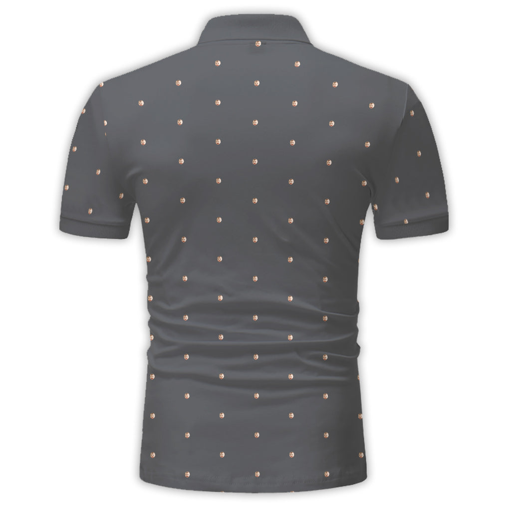 Custom Polo Shirt With Face - Personalized Father Polo Shirt