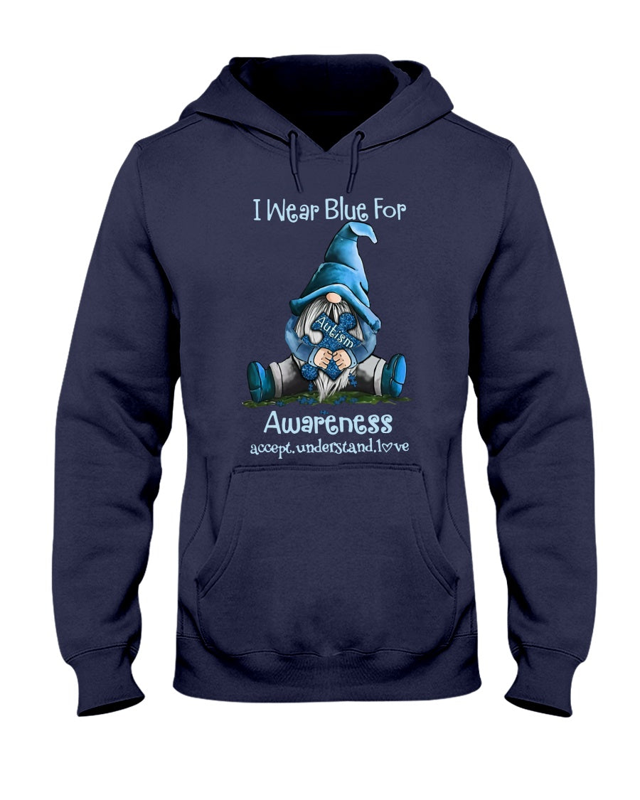 I Wear Blue For Autism Awareness - T-shirt and Hoodie 0921