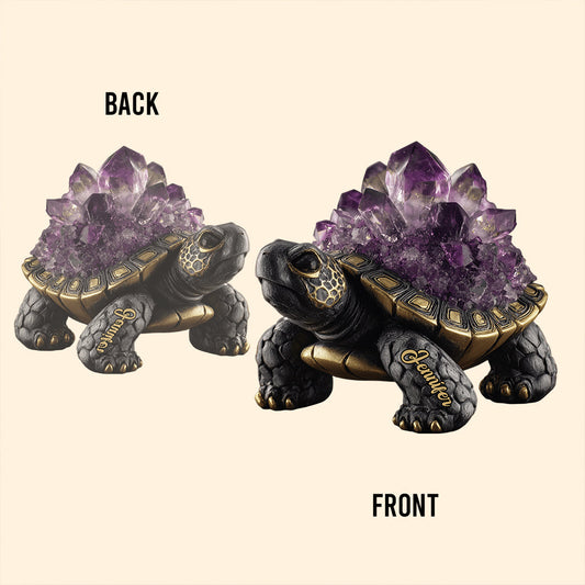 Amethyst/ Rose Quartz/ Ruby/... Style Turtle - Personalized Turtle Custom Shaped Acrylic Plaque