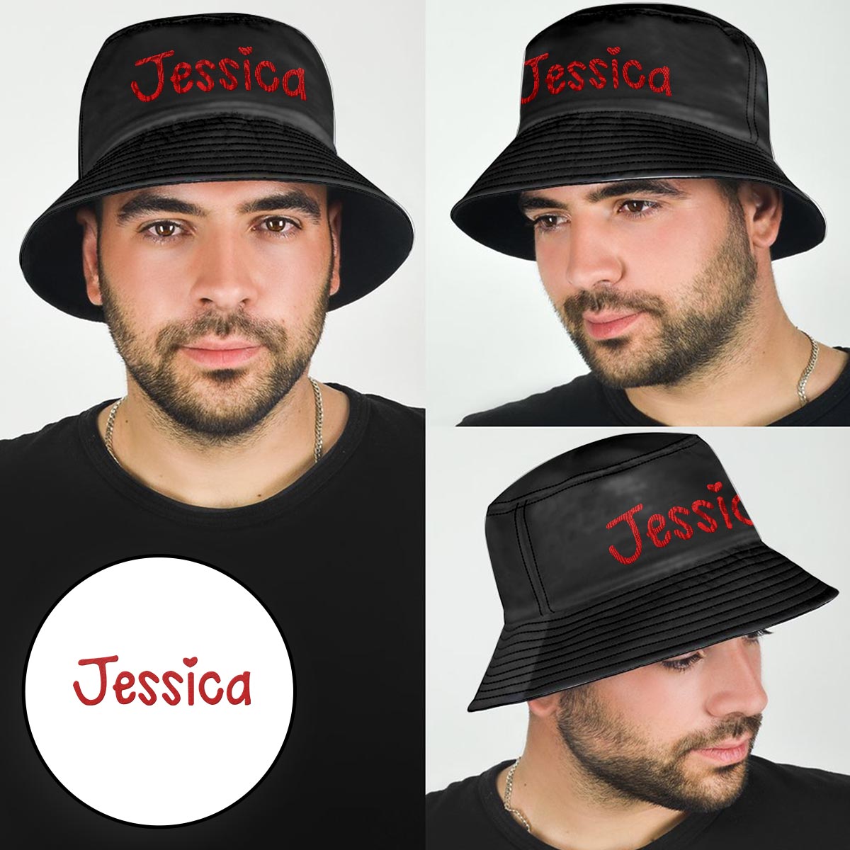 Custom Name - Personalized Daughter Embroidered Bucket Hat
