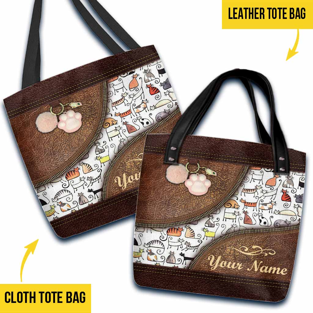 Cats Rule The World Personalized Tote Bag