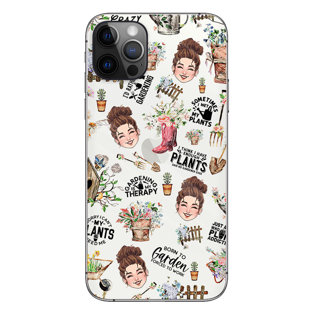 I Did Gardening Since Birth - Personalized Gardening Clear Phone Case