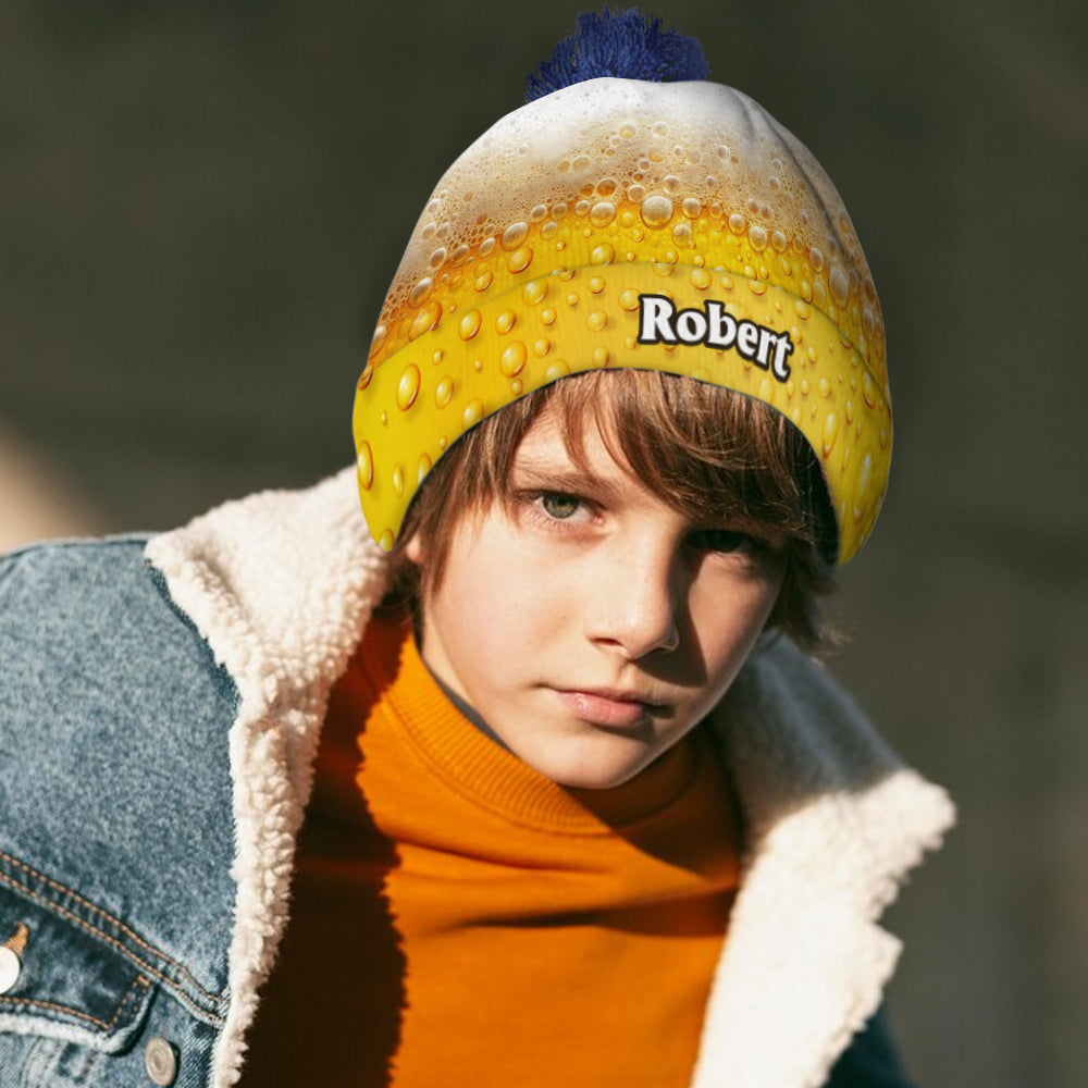 It's Beer Time - Personalized Beer Beanie Hat