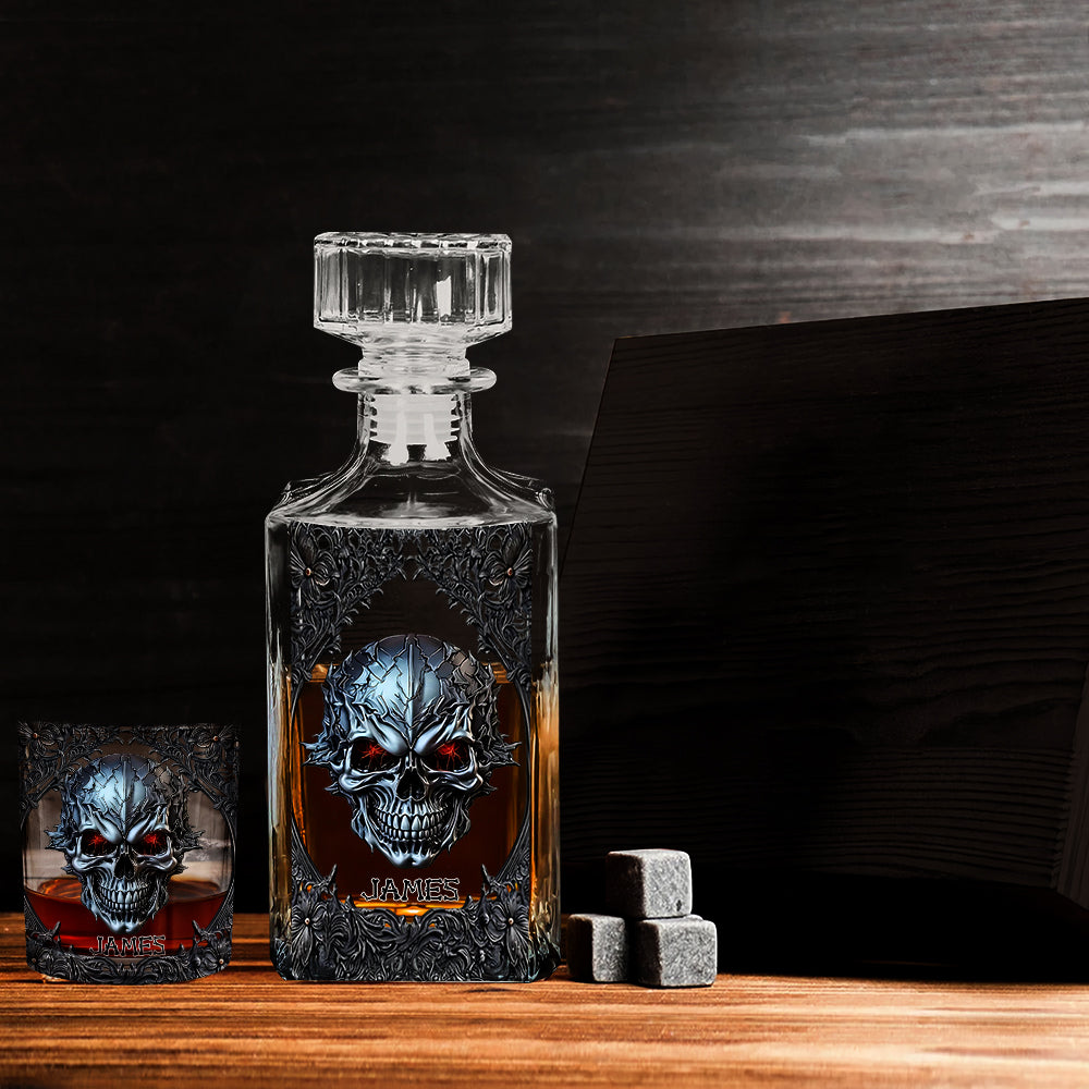 Cool Skull - Personalized Skull Whiskey Glass