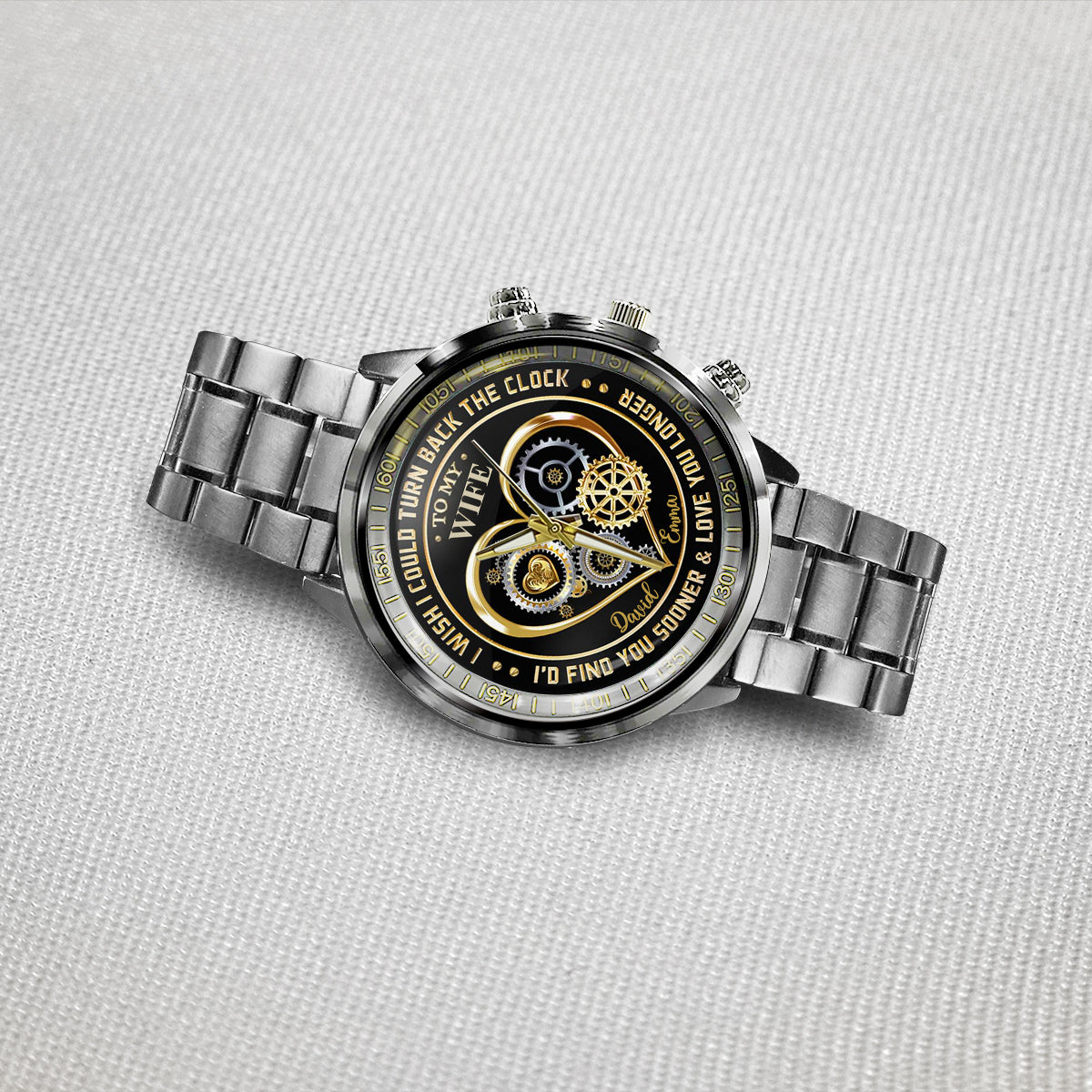 I Love You - Personalized Couple Hand Watch