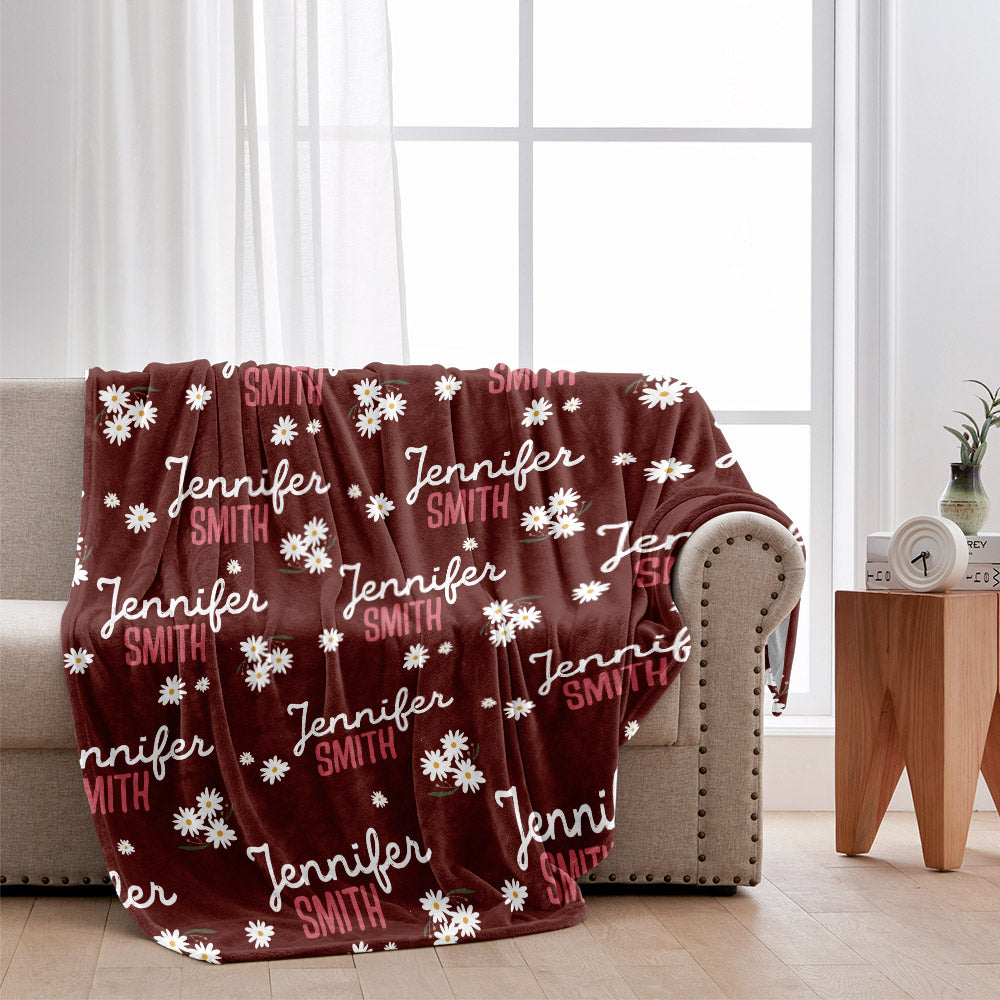 Daisy Custom Name - Personalized Bestie Blanket
