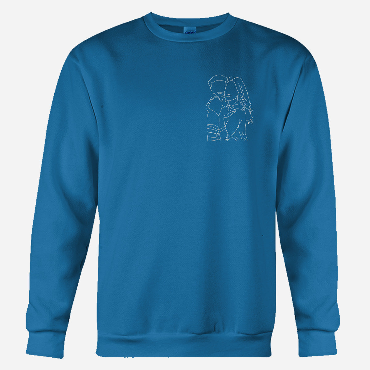 Custom Line Art - Personalized Kid Embroidered Sweater
