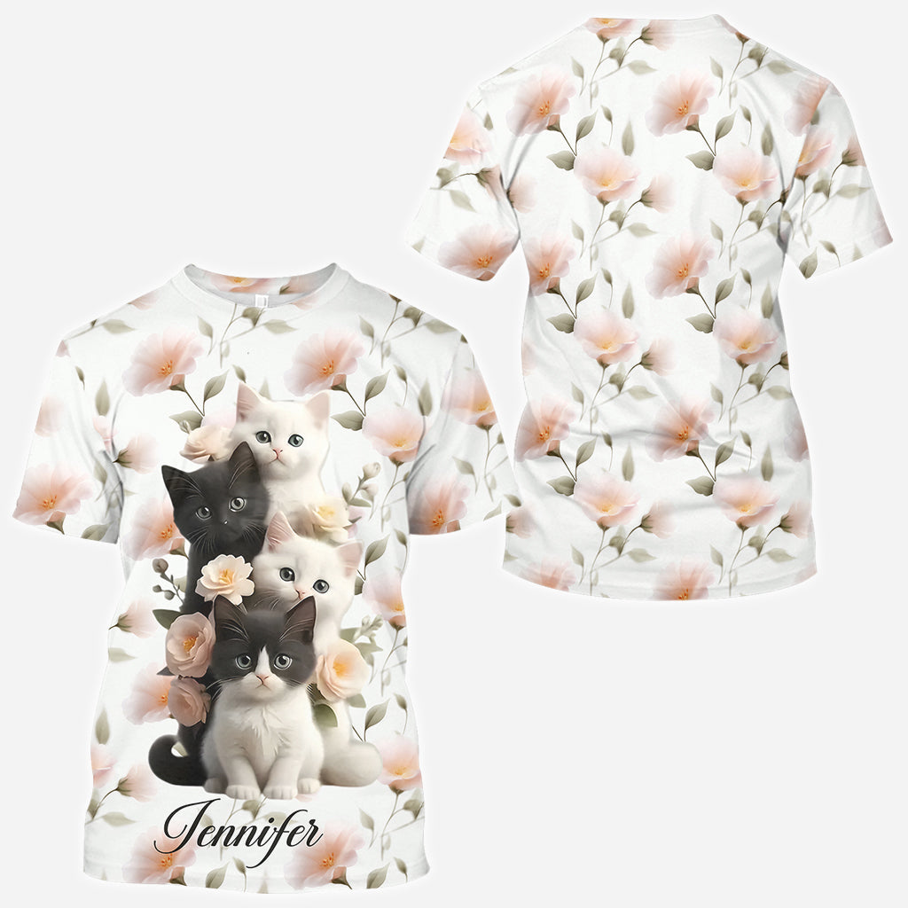 Cute Kittens - Personalized Cat All Over Shirt