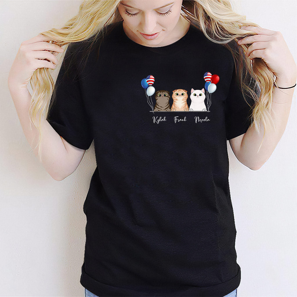 Life Is Better With Cats - Personalized Independence Day T-shirt and Hoodie