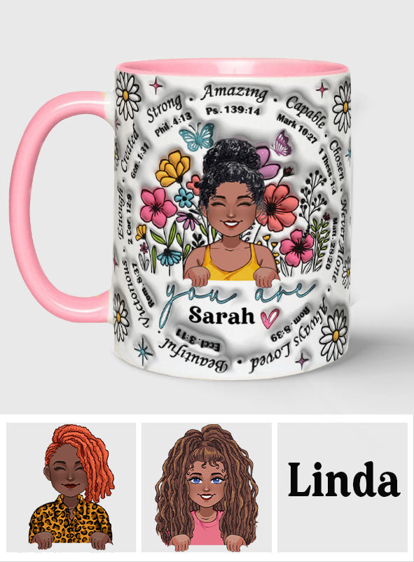 God Says You Are - Personalized African American Accent Mug