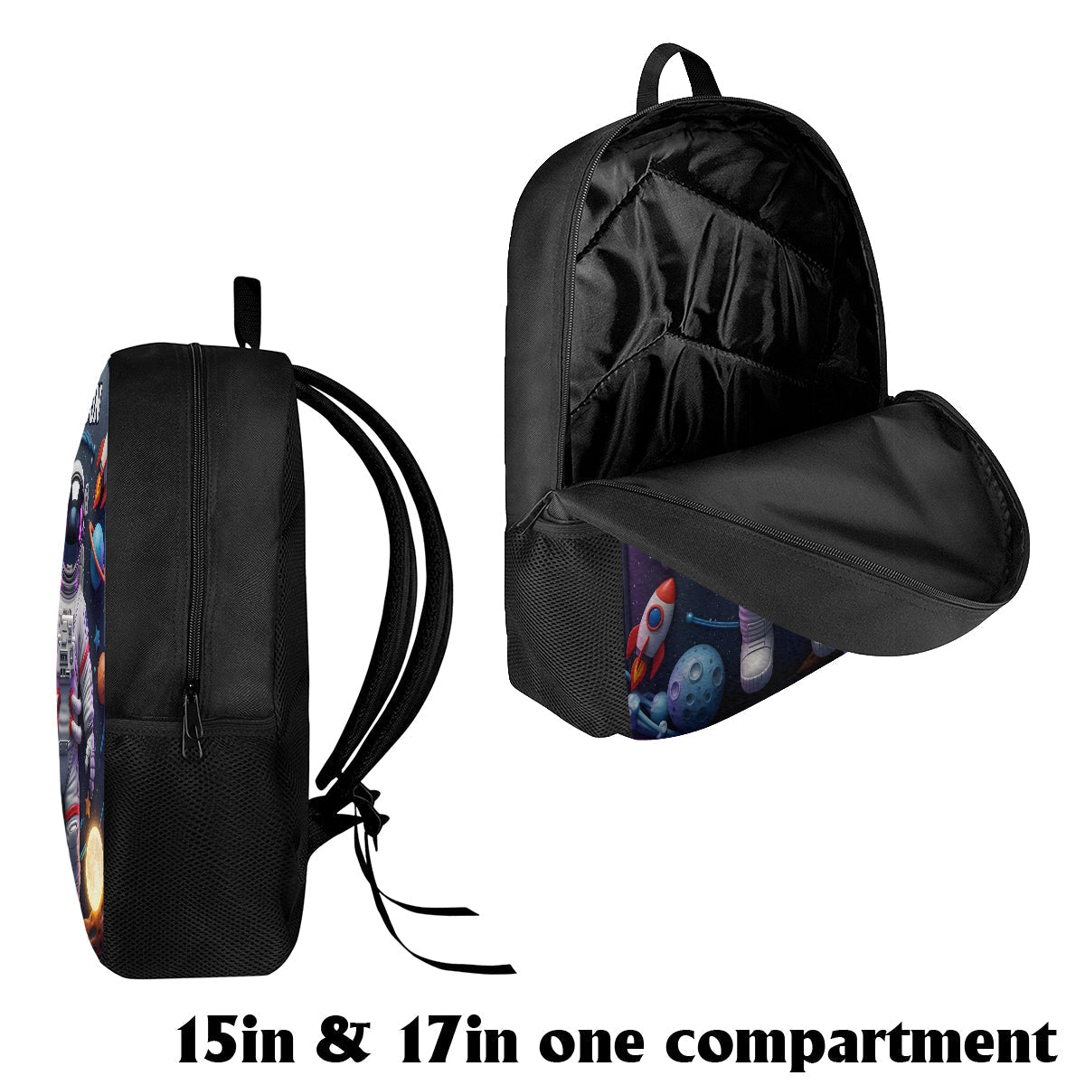 Astronaut And Space - Personalized Kid Multifunctional Backpack