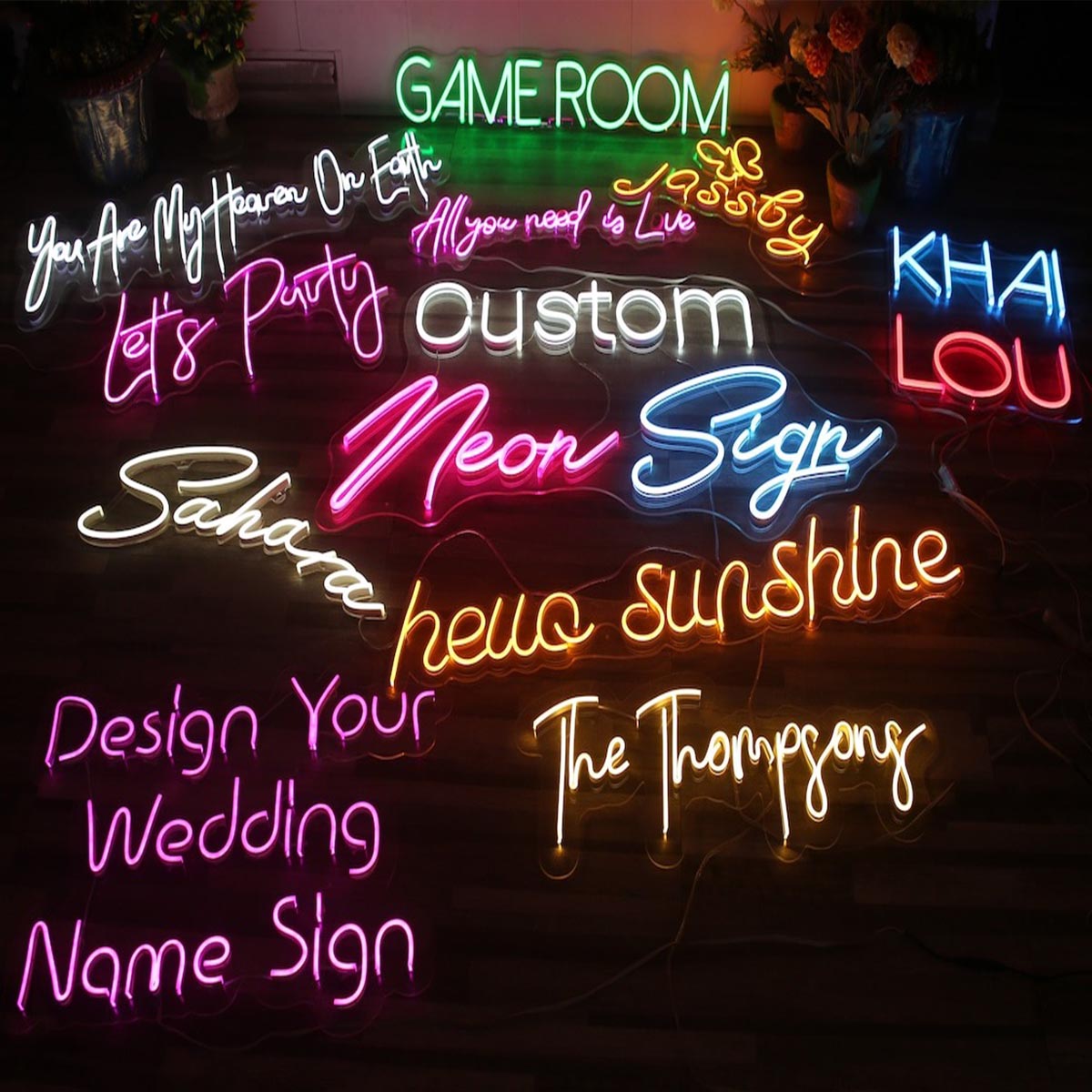 Dog Ears - Gift for dog lovers - Personalized Neon Sign