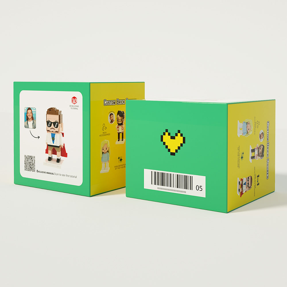 I Love You Forever - Personalized Couple Photos Brick Figures