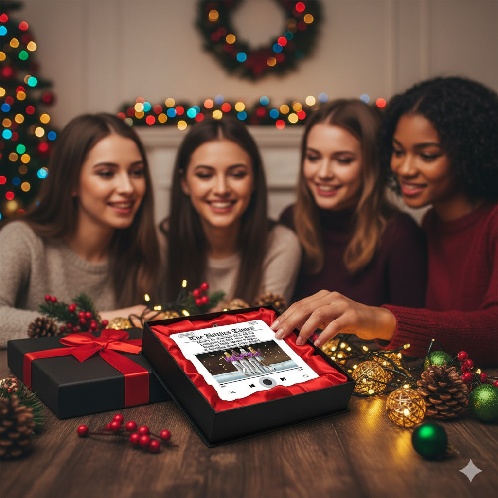 Besties Christmas Gift - Personalized Bestie Music Player Ornament