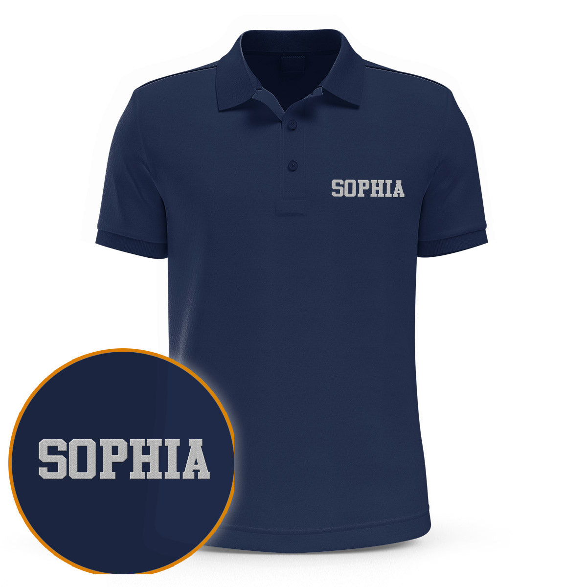 Custom Name - Personalized Aunt Embroidered Polo Shirt