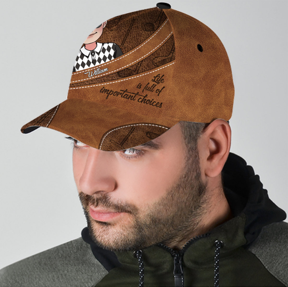 Life Is Full Of Important Choices - Personalized Golf Classic Cap