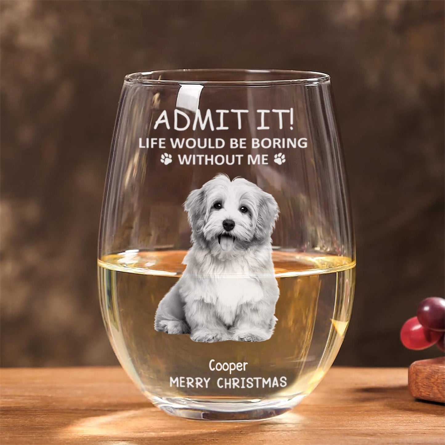 Personalized Christmas Pottery Cup - Funny Pet - Themed Gift Cup