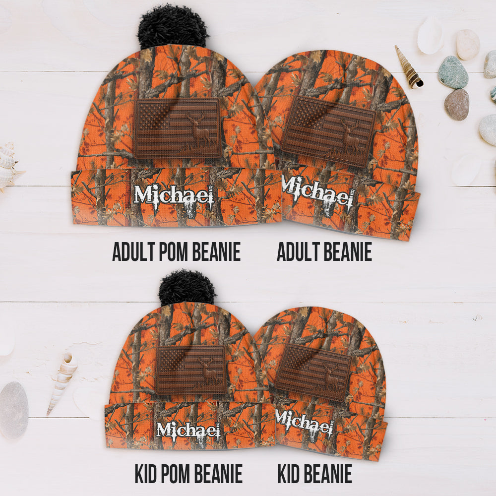 Camo Hunting - Personalized Hunting Beanie Hat