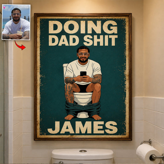 Best Time Of Day - Personalized Father Canvas And Poster