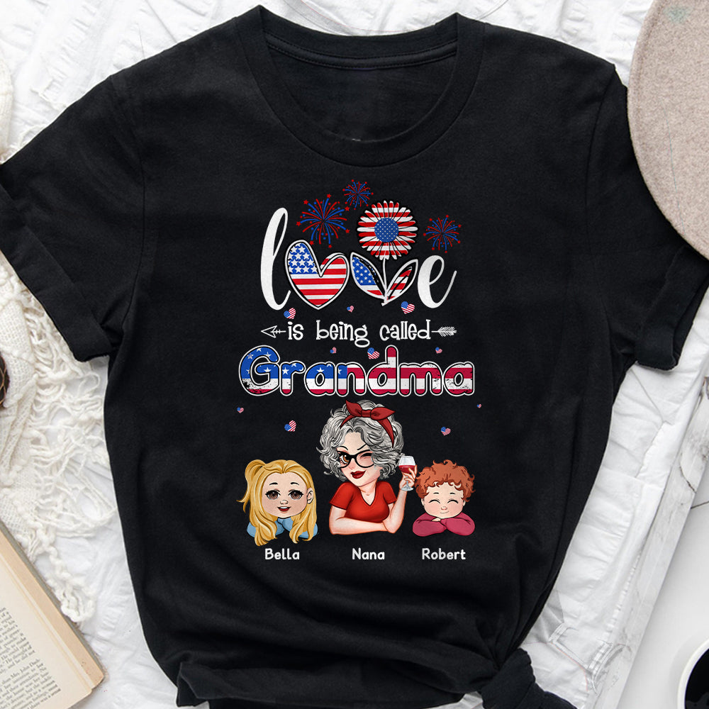 Blessed To Be Called Nana Grandpa Gigi - Personalized Grandma T-shirt And Hoodie